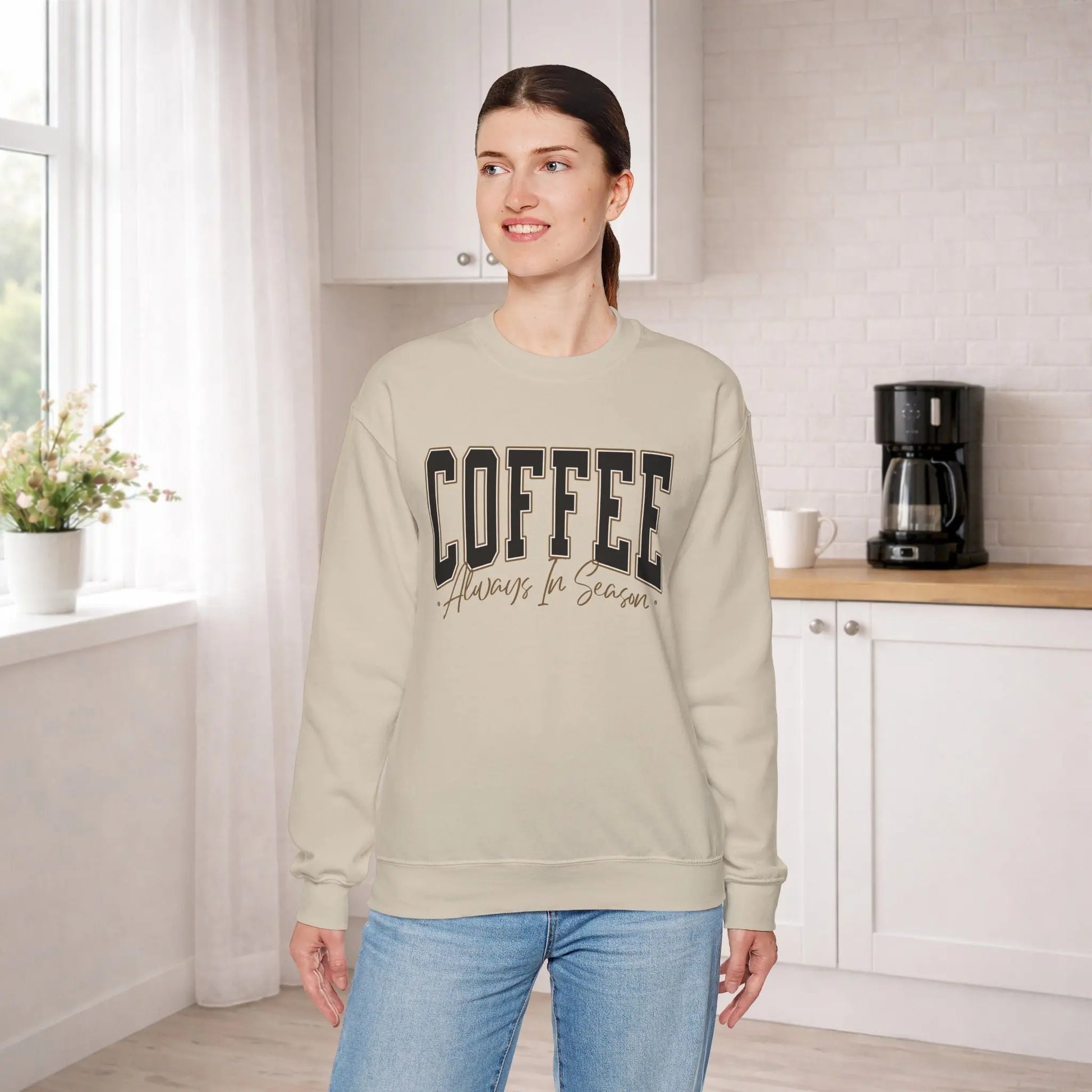 Coffee Always in Season Sweatshirt Printify