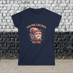 Gnome Grown Blend Women's Tee, Cute Gnome Shirt, Casual Vibes, Gift for Gardeners, Fall Fashion Tee, Thanksgiving Gift Printify