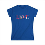 Coffee Love T-Shirt – “LOVE” with Coffee Cup Design Printify
