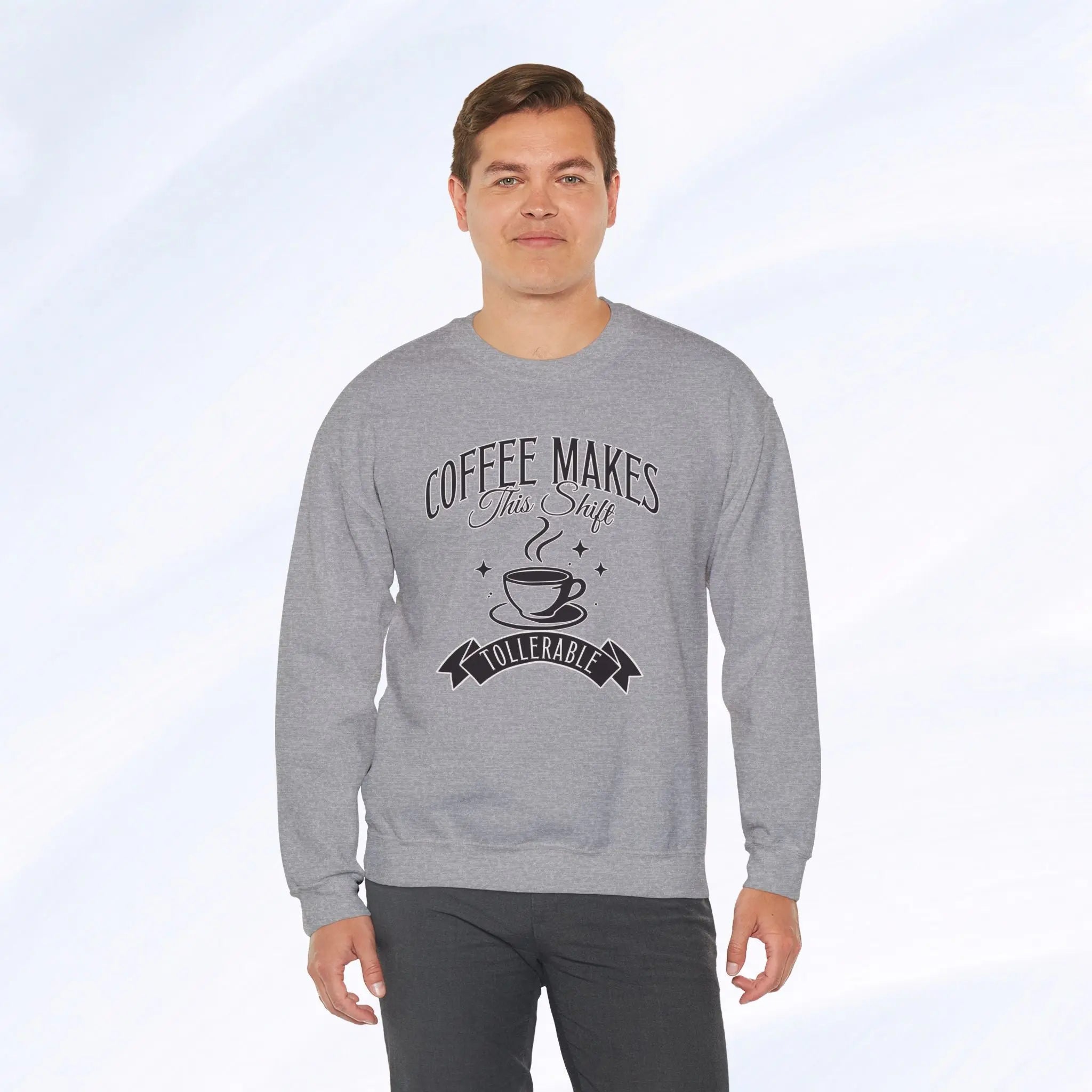 Coffee Makes This Shift Tolerable Sweatshirt Printify