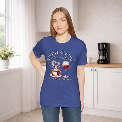 Coffee Wine Mom Life Tee - Roast & Rosé - Boldly Bitter Company