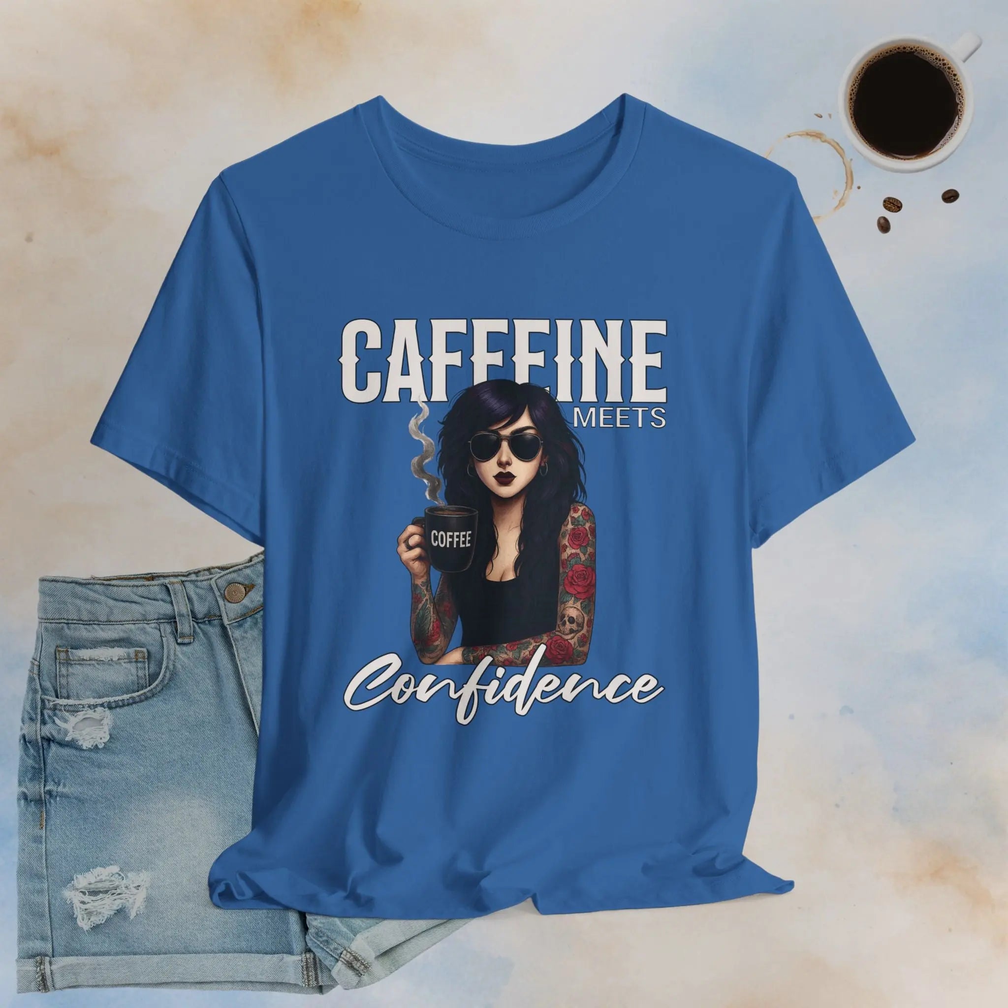 Caffeine Meets Confidence Tee Printify