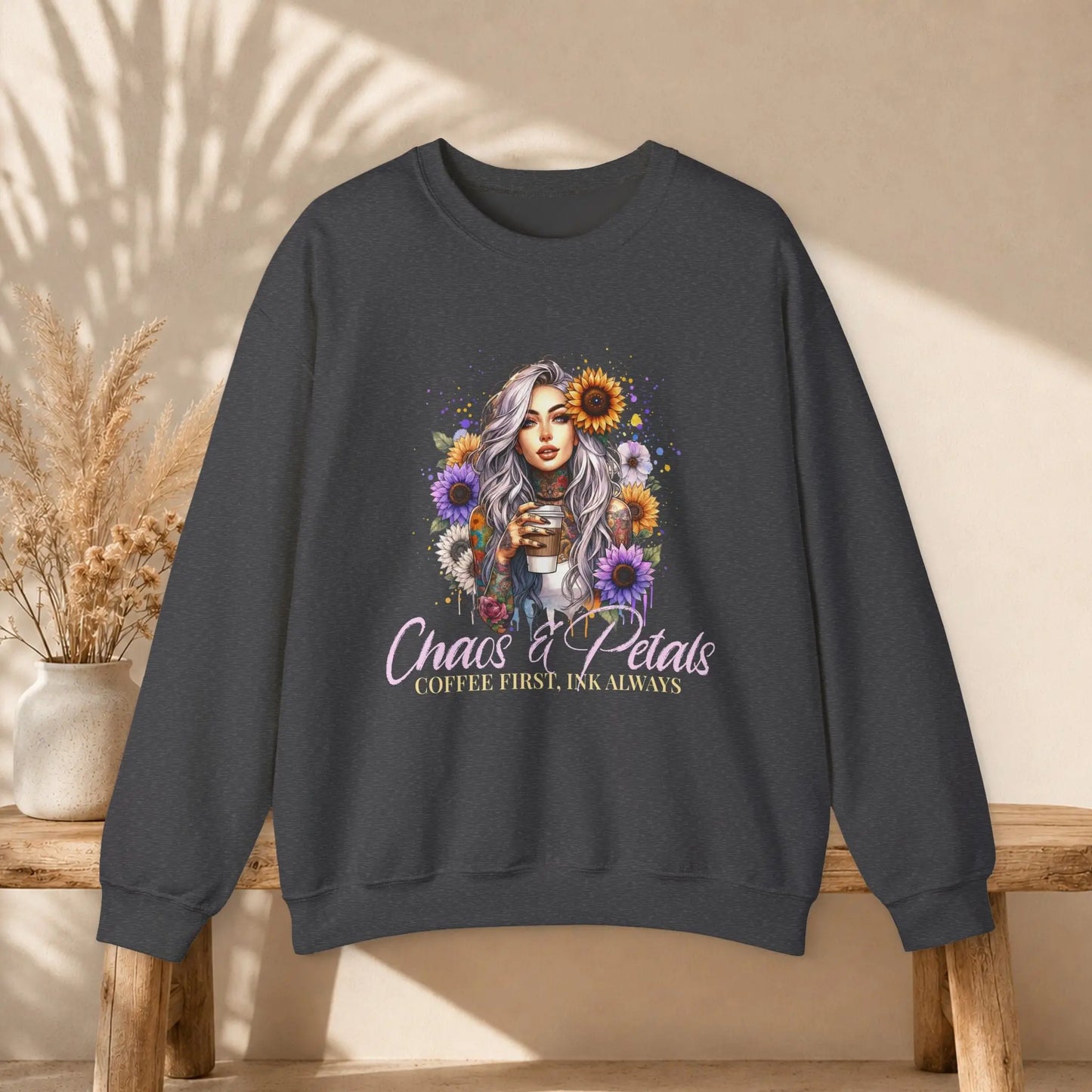 Chaos & Petals Sweatshirt Printify