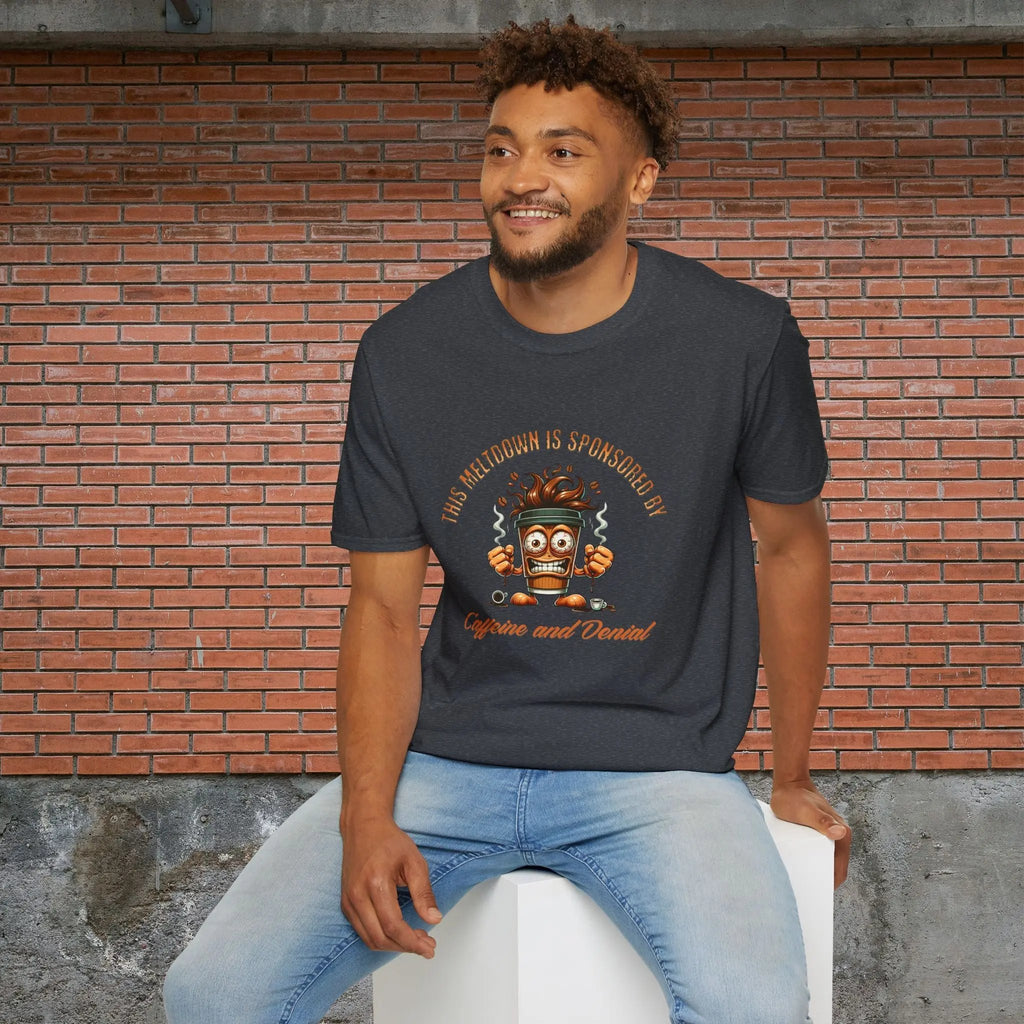 Caffeine and Denial T-Shirt Printify