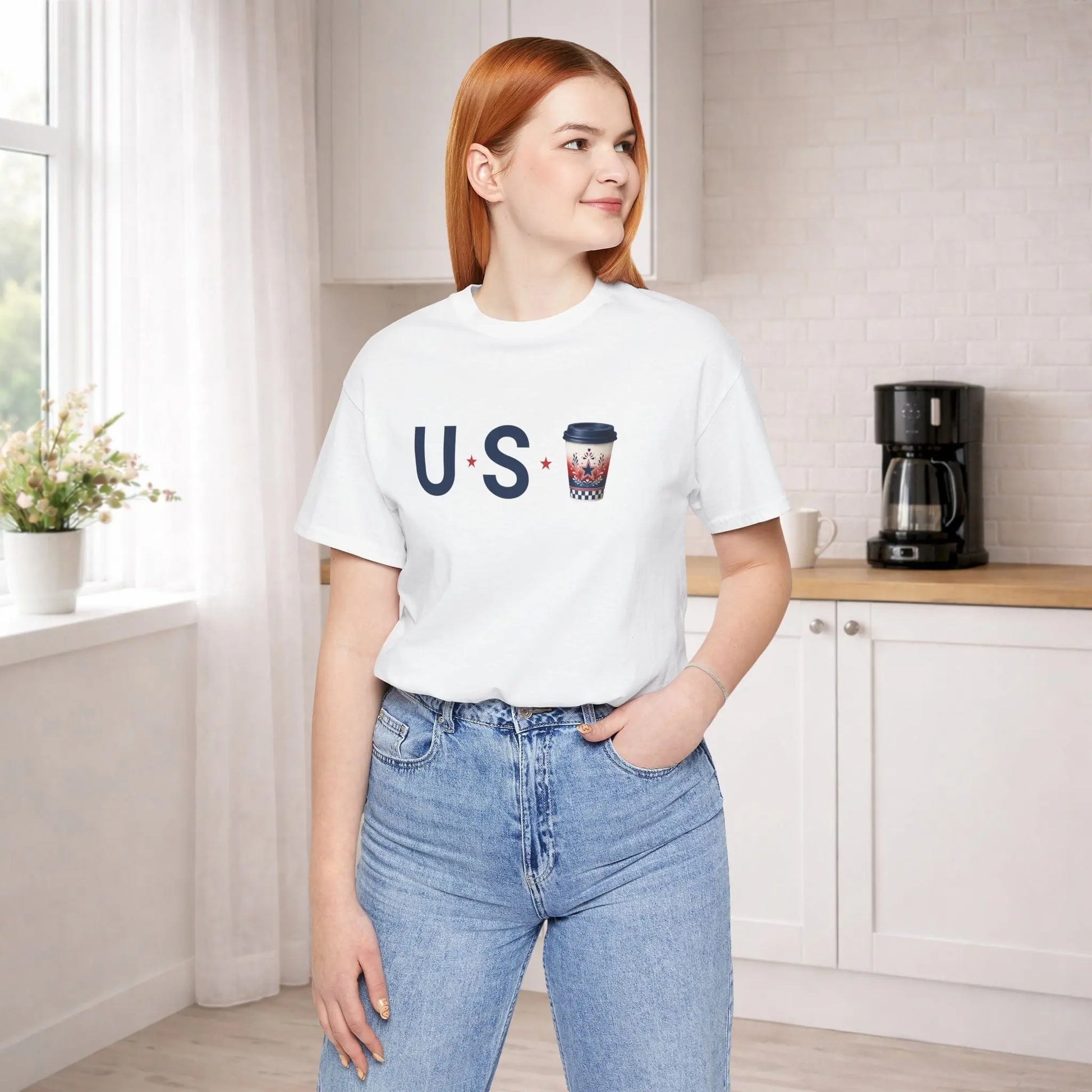 USA Coffee Tee Printify