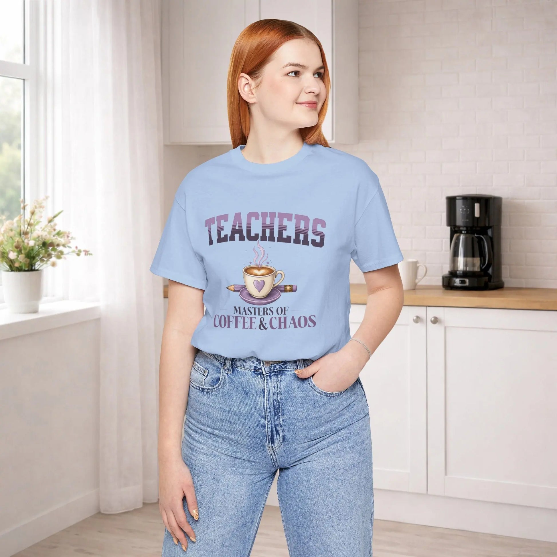 Teachers "Masters of Coffee & Chaos" Tee Printify