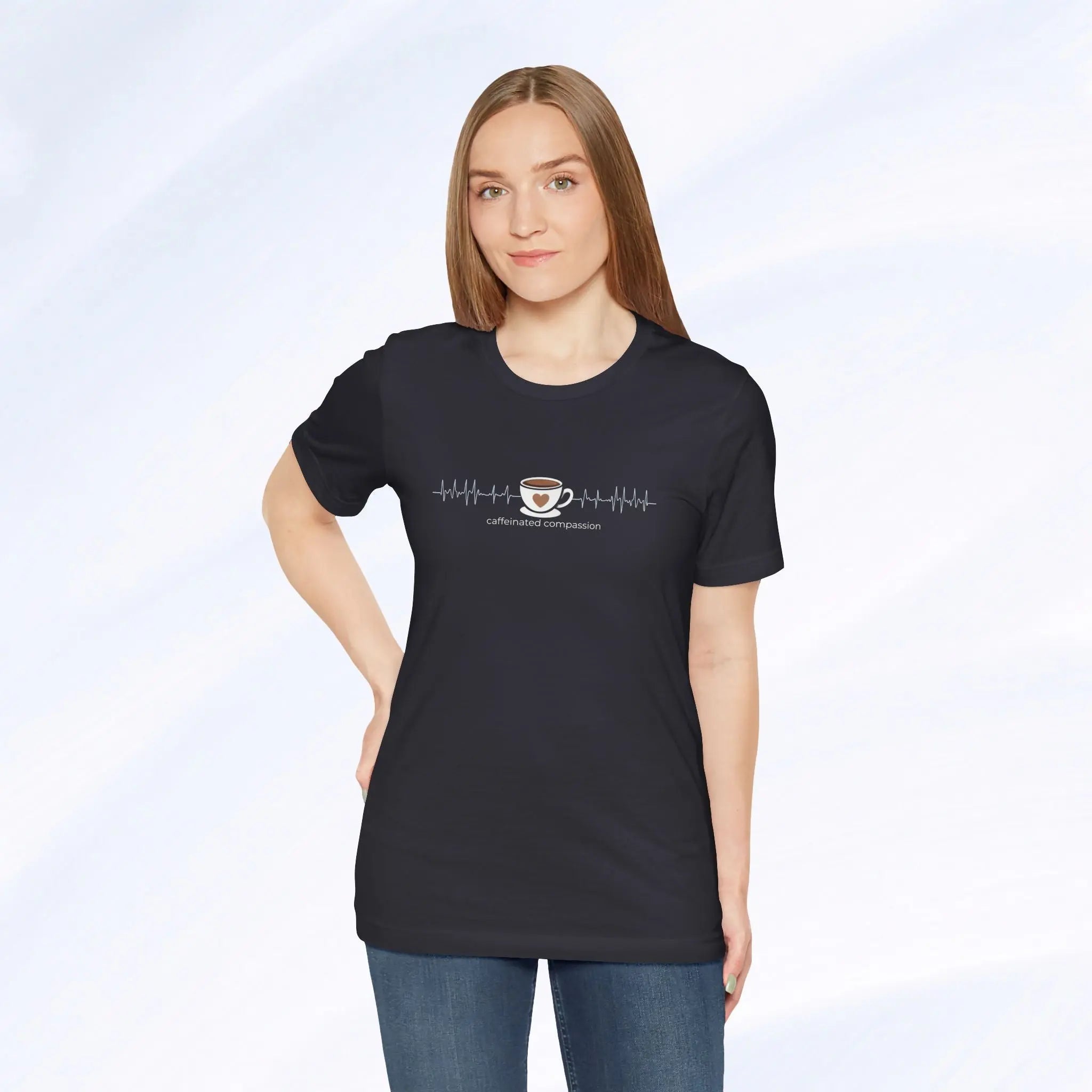 Caffeinated Compassion Tee Printify