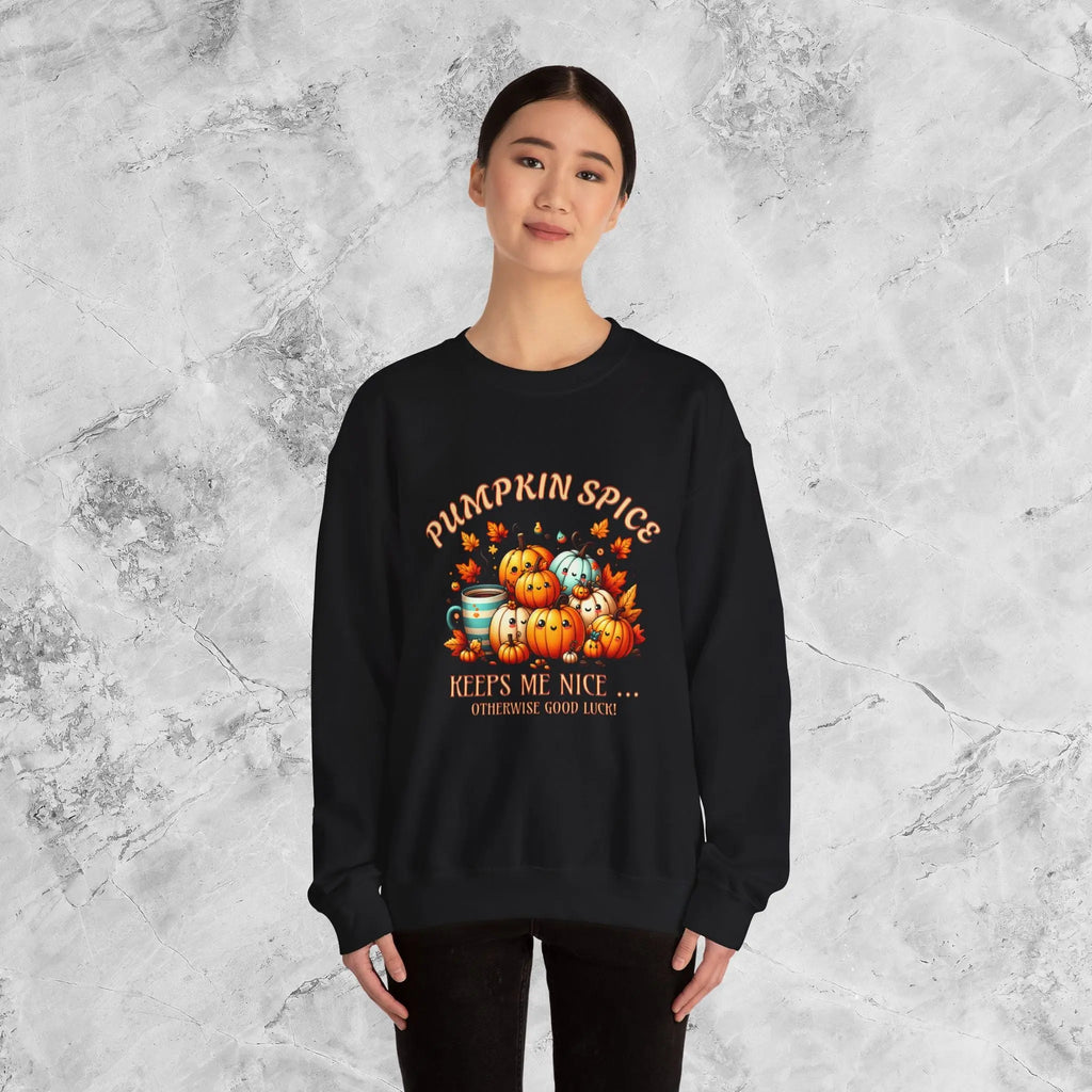 Pumpkin Spice Keeps Me Nice Sweatshirt - Otherwise Goodluck - Boldly Bitter Company