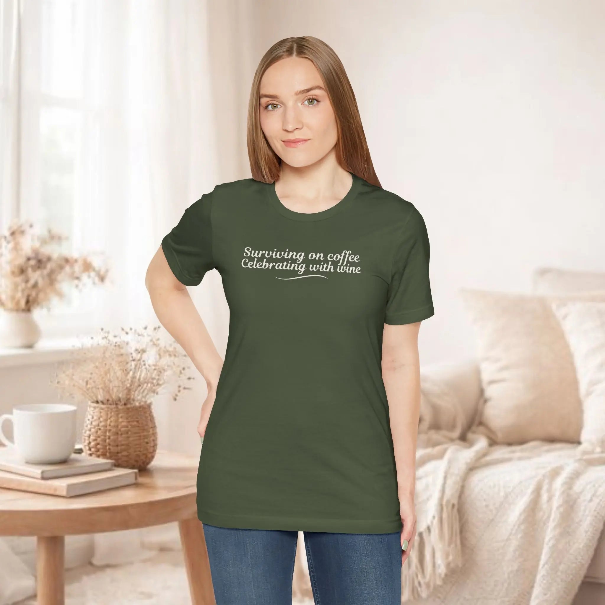 Celebrating with Wine T-Shirt Printify