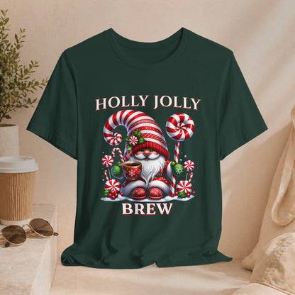 Holly Jolly Brew Christmas Tee Printify