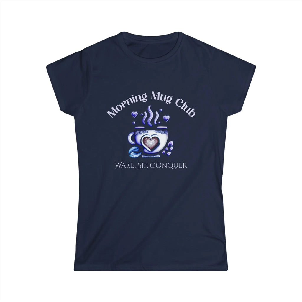 Wake, Sip, Conquer Tshirt - Morning Mug Club - Boho Style Coffee Tee Printify