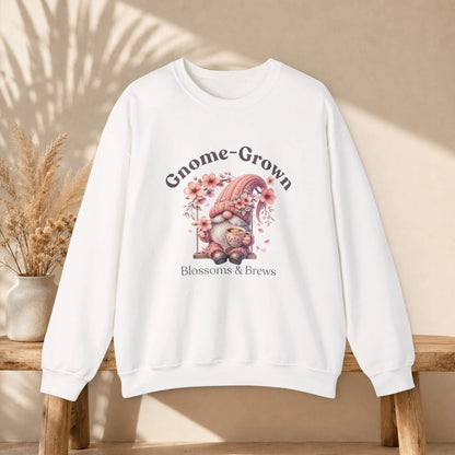 Gnome-Grown Blossoms & Brews Sweatshirt Printify