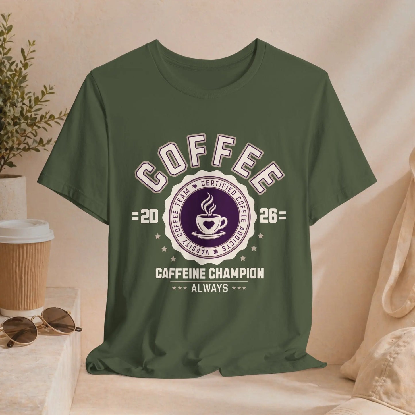 Varsity Coffee Champion Tee Printify