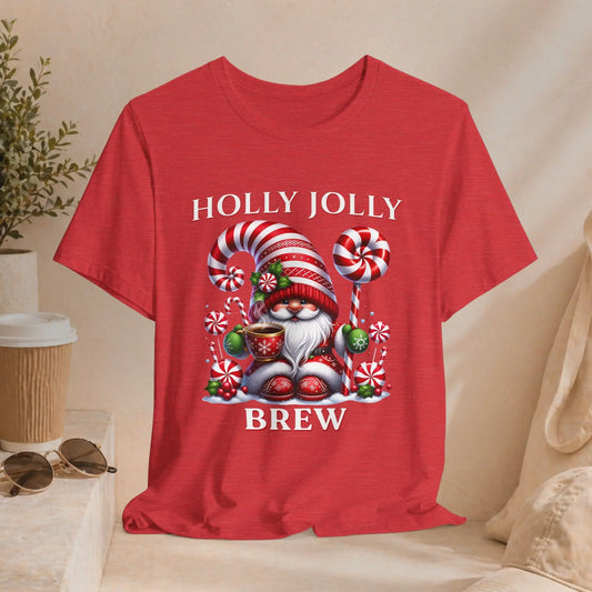Holly Jolly Brew Christmas Tee Printify