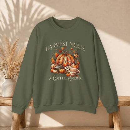 Harvest Moods & Coffee Brews Sweatshirt Printify