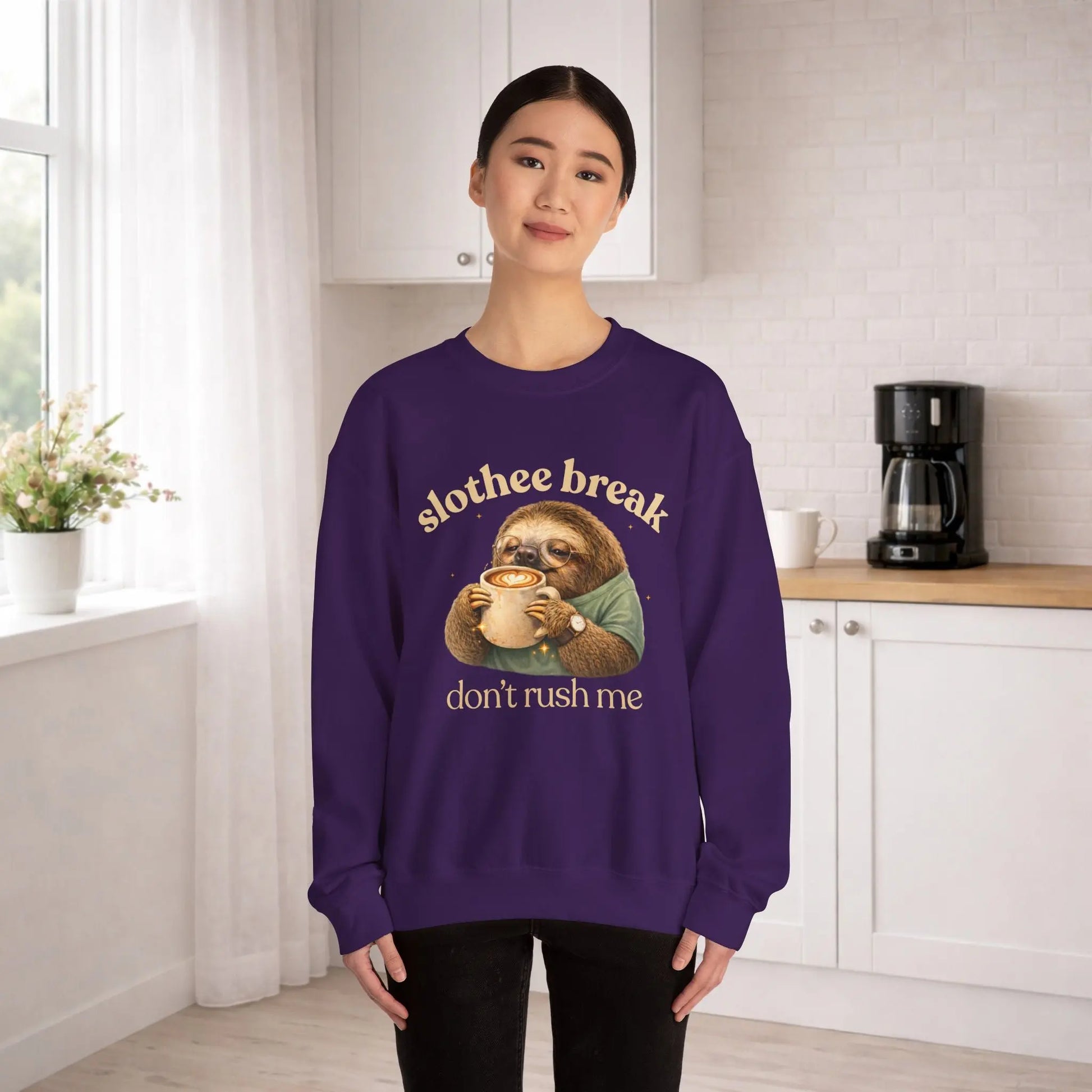 Slothee Break Sweatshirt Printify