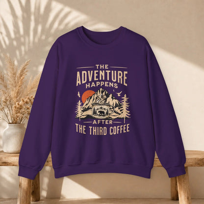 Adventure Happens Sweatshirt Printify