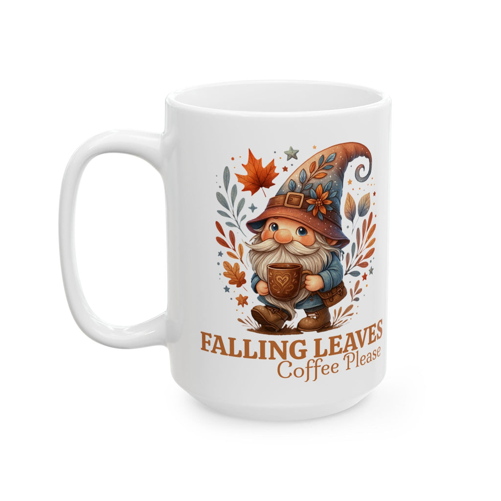 Autumn Gnome 15 oz Ceramic Mug Printify