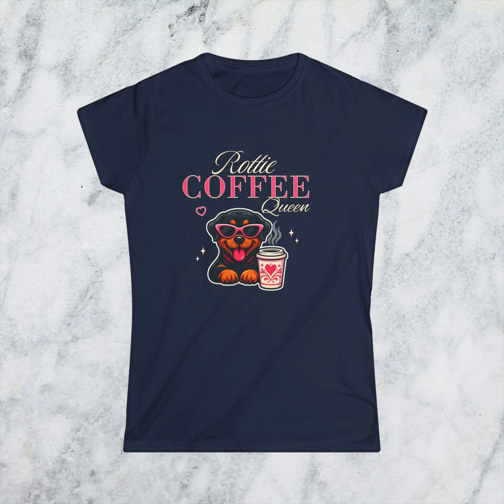 Rottie Coffee Queen Tee Printify