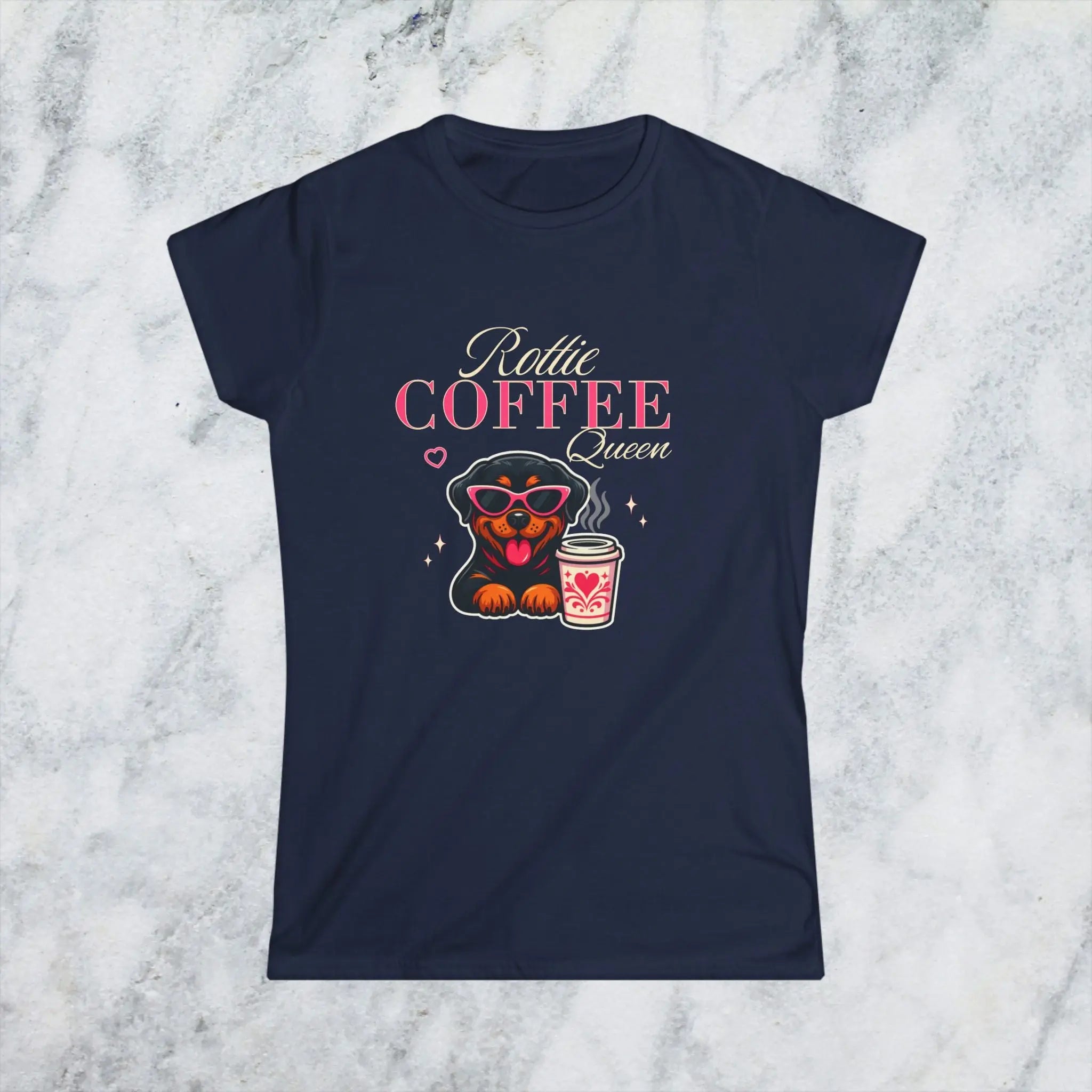 Rottie Coffee Queen Tee Printify