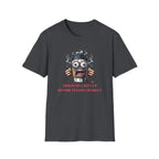 Funny Coffee Cup T-Shirt – “Last Cup Before Felony Charges” - Boldly Bitter Company