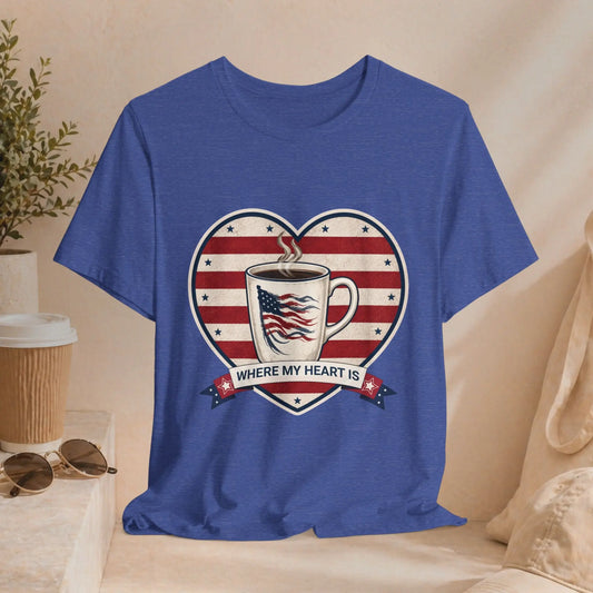 Where My Heart Is Coffee Tee Printify