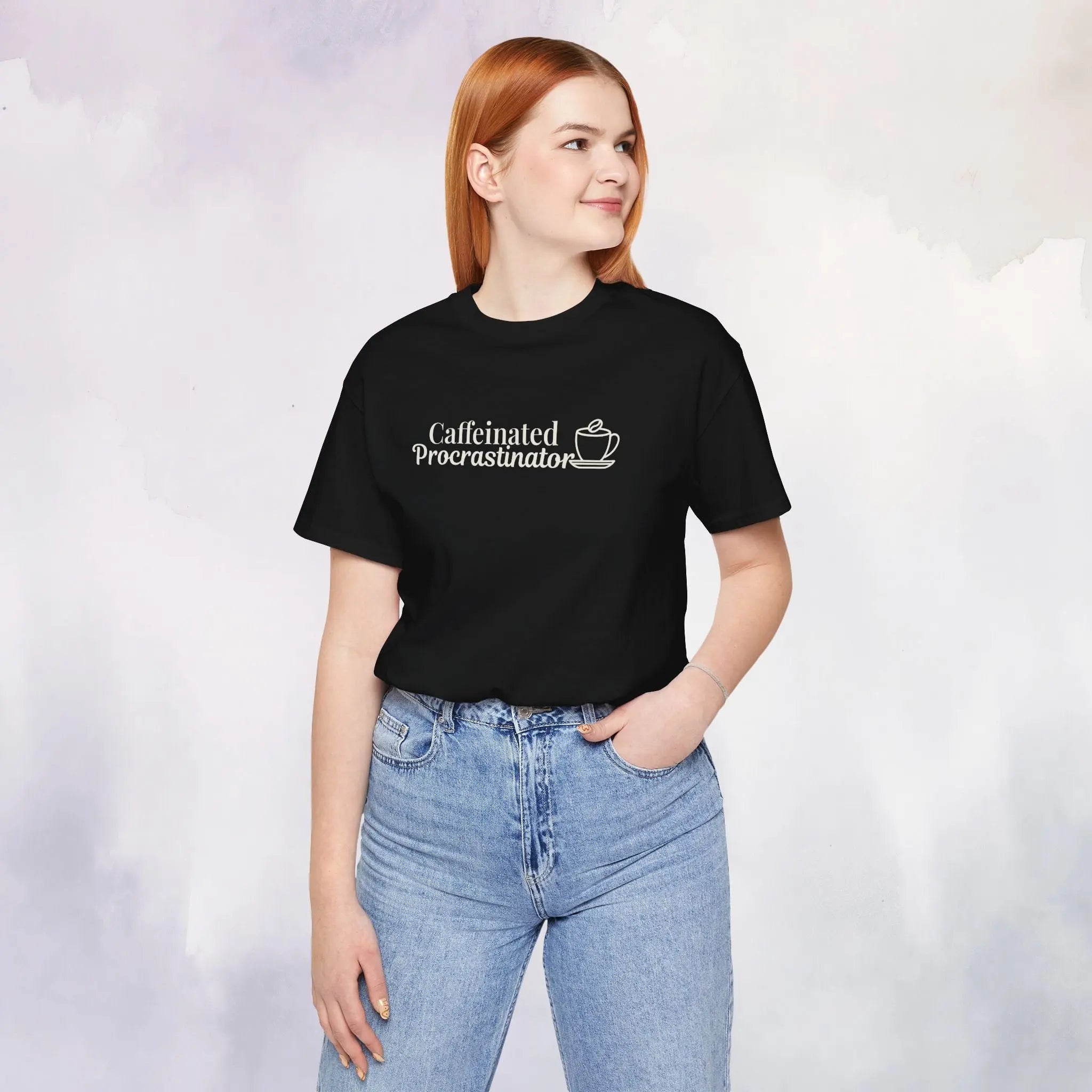 Caffeinated Procrastinator T-Shirt Printify