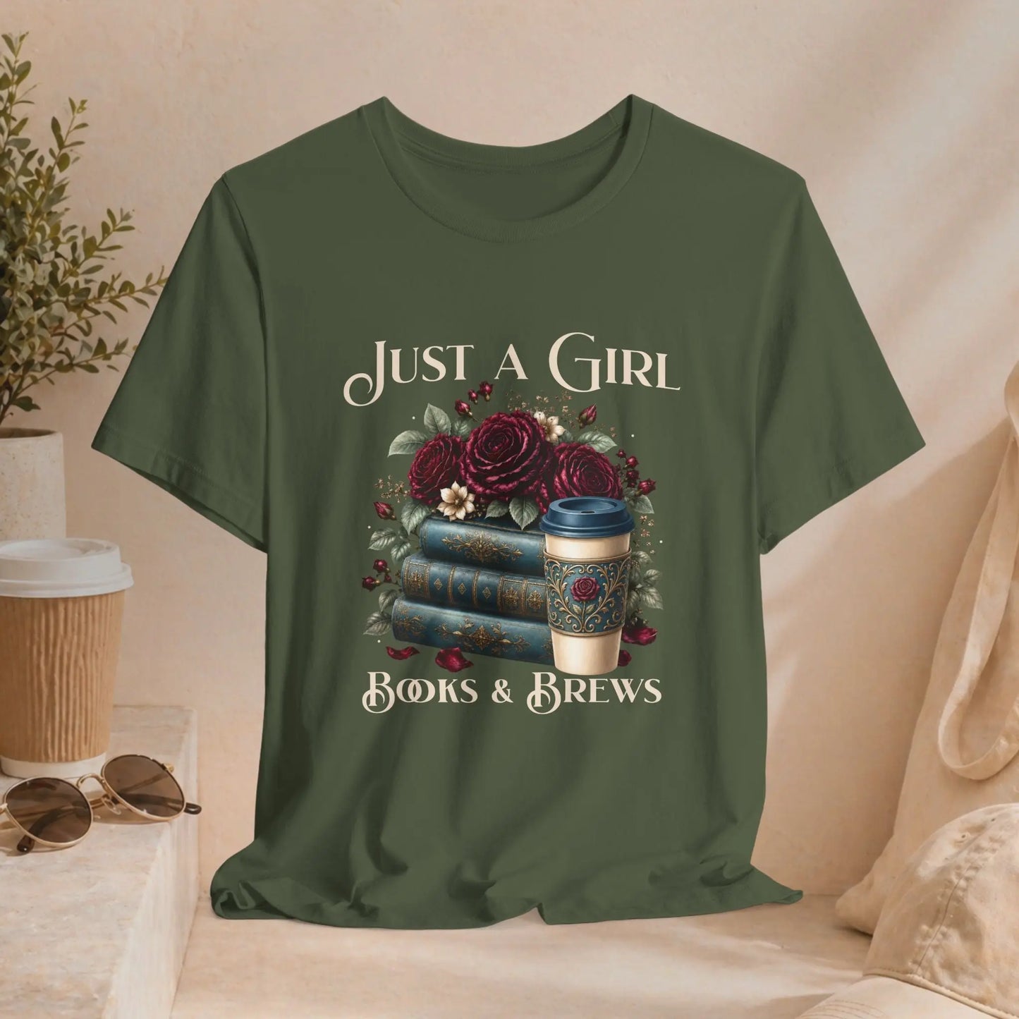 Books & Brews T-Shirt Printify