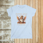 Angel Vibes Women's Tee, Fall T-Shirt, Cozy Vibes Shirt, Autumn Apparel, Seasonal Gift Idea, Cute Halloween Top - Boldly Bitter Company
