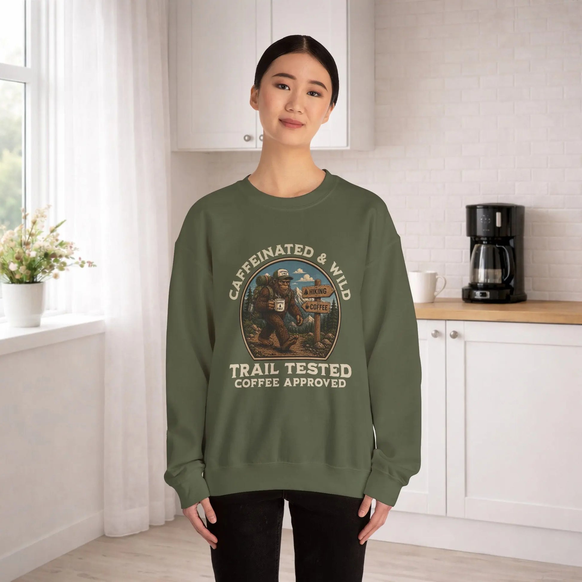 Caffeinated & Wild Sweatshirt Printify