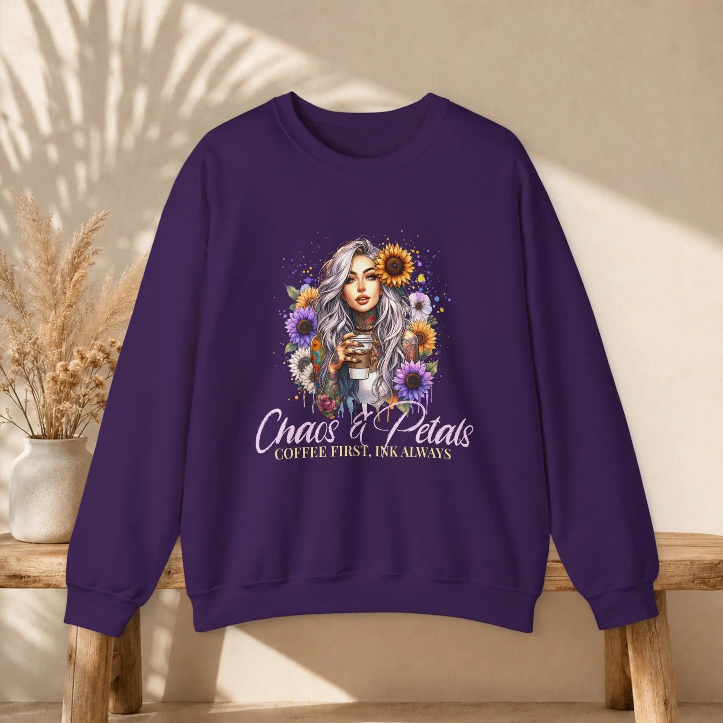 Chaos & Petals Sweatshirt Printify