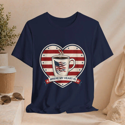 Where My Heart Is Coffee Tee Printify