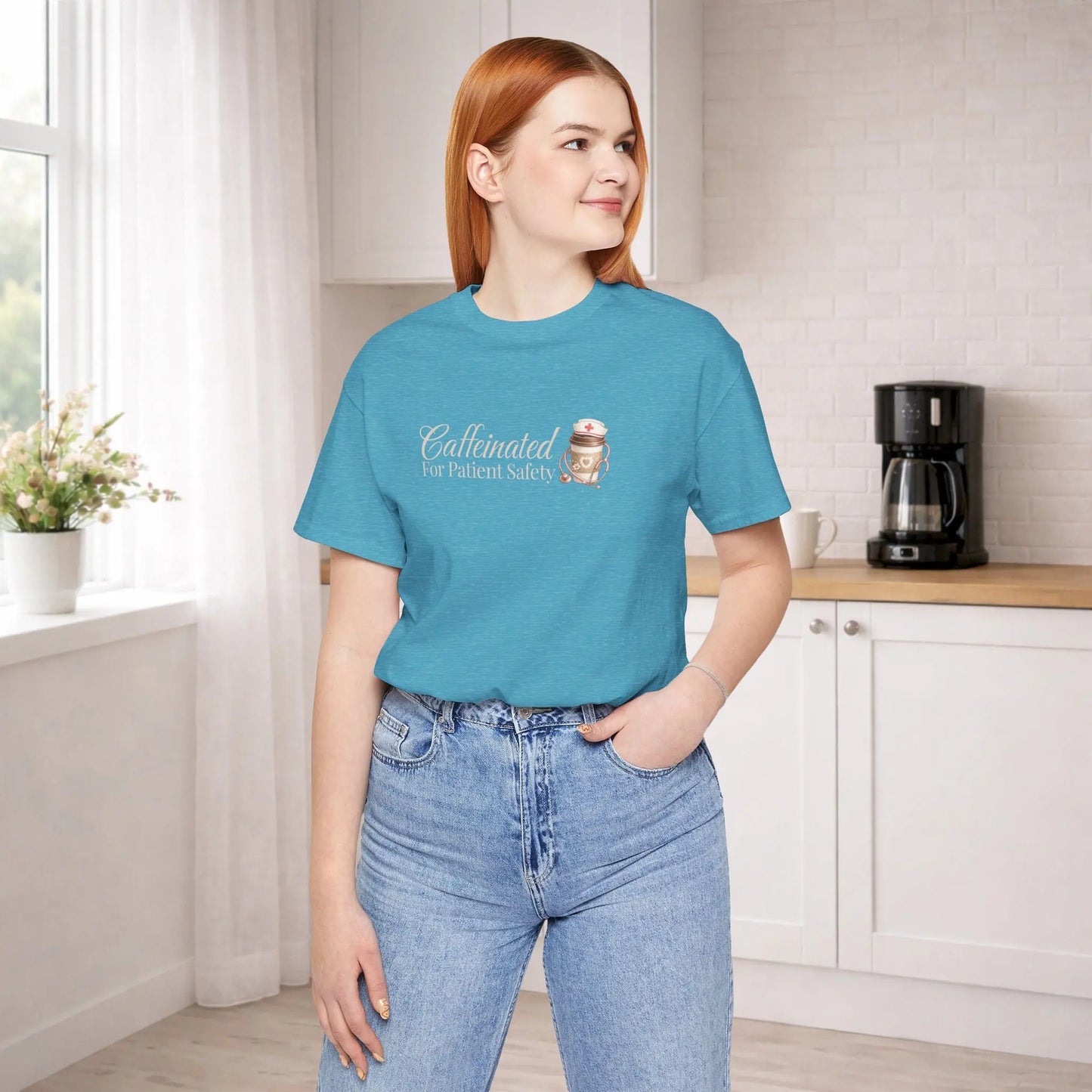 Caffeinated For Patient Safety Tee Printify