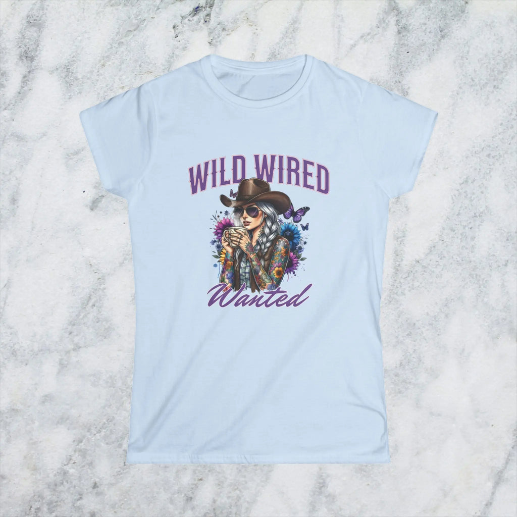 Wild Wired Cowgirl Tee — Boho Cowgirl Graphic Shirt Printify