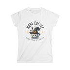 More Coffee Now T-Shirt | Cute Witch Coffee Tee, Halloween Gift, Funny Shirt, Coffee Lover Apparel, Spooky Season Outfit Printify