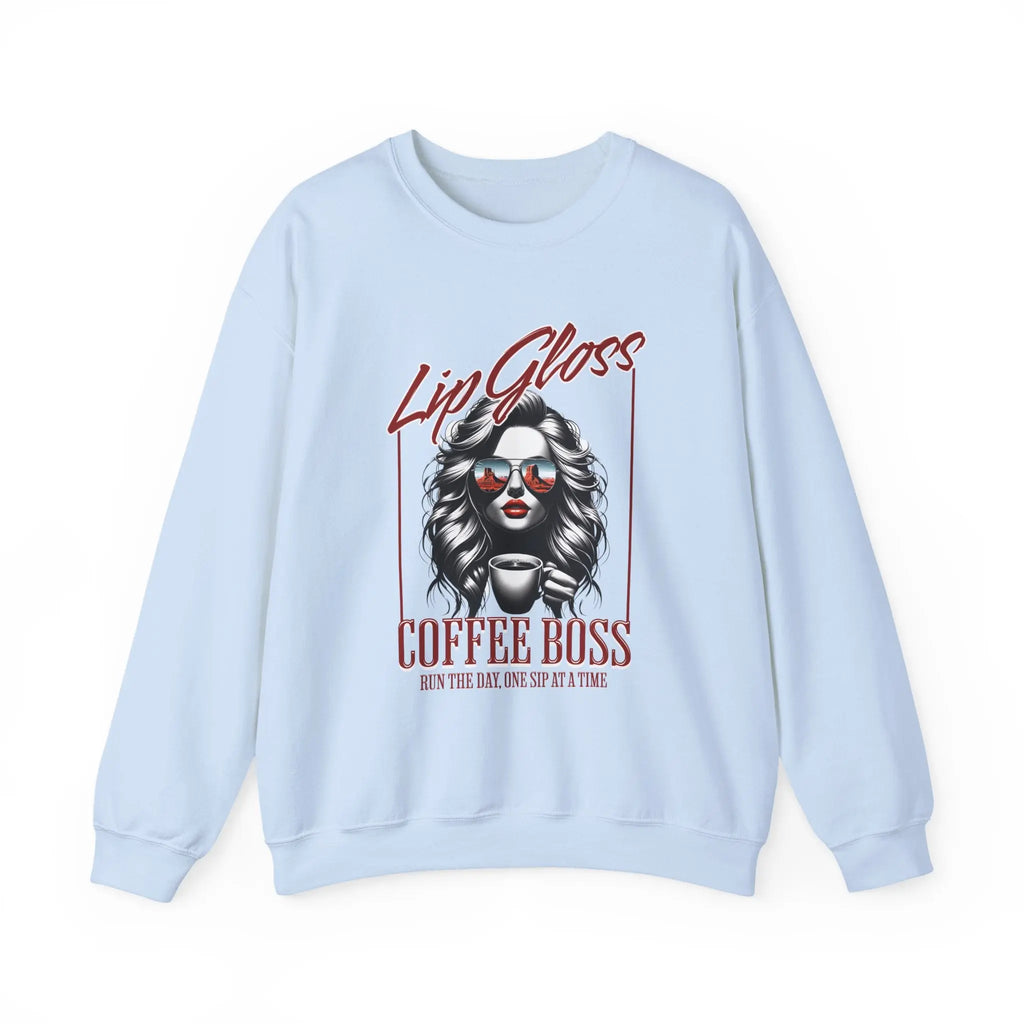 Lip Gloss Coffee Boss Sweatshirt Printify