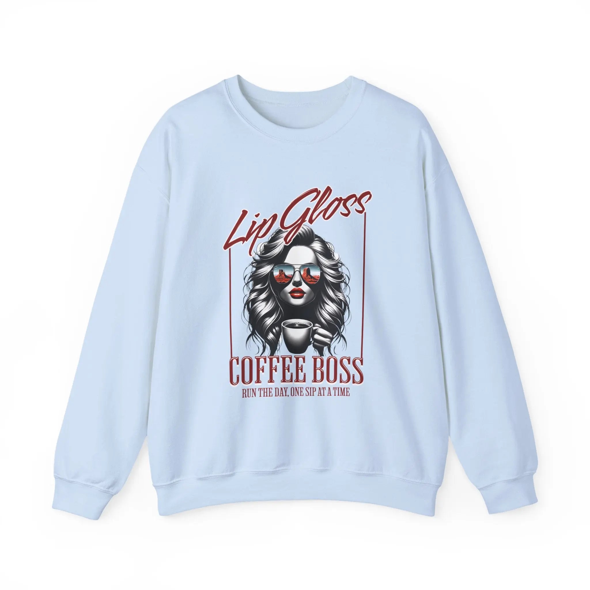 Lip Gloss Coffee Boss Sweatshirt Printify