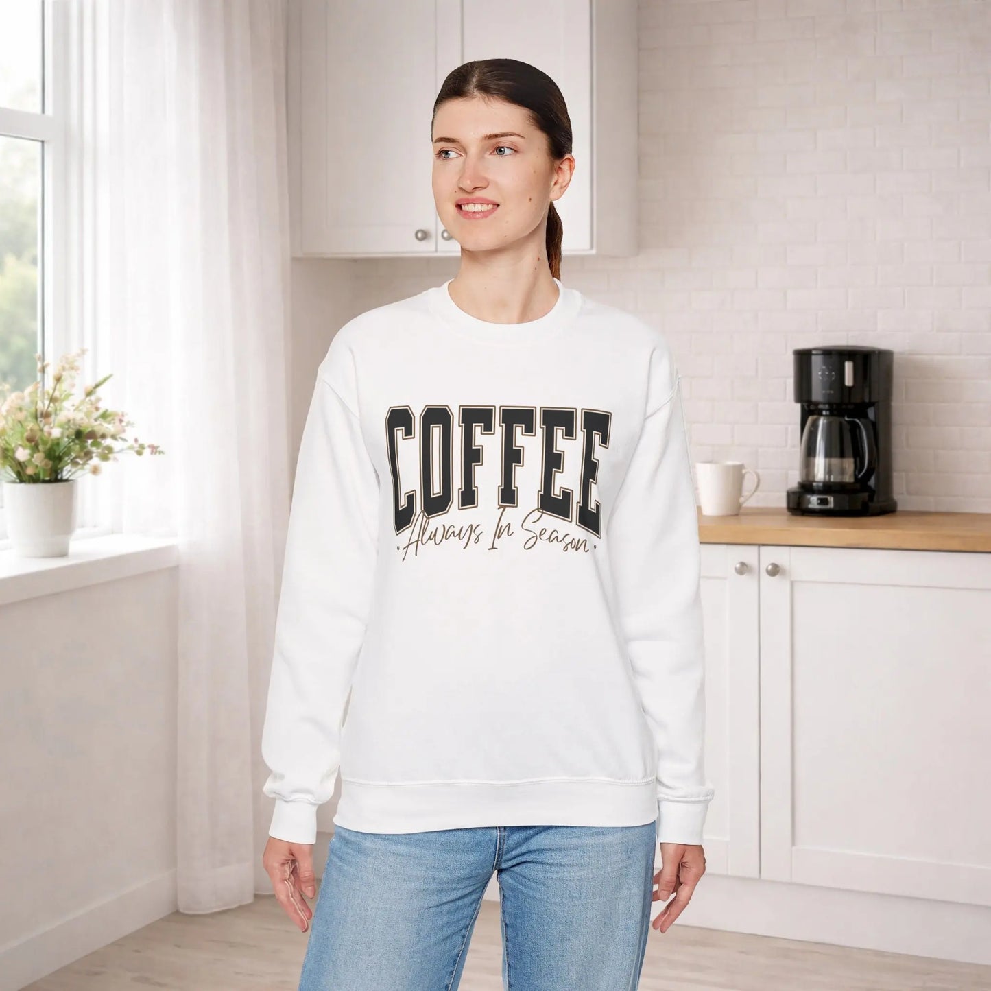 Coffee Always in Season Sweatshirt Printify