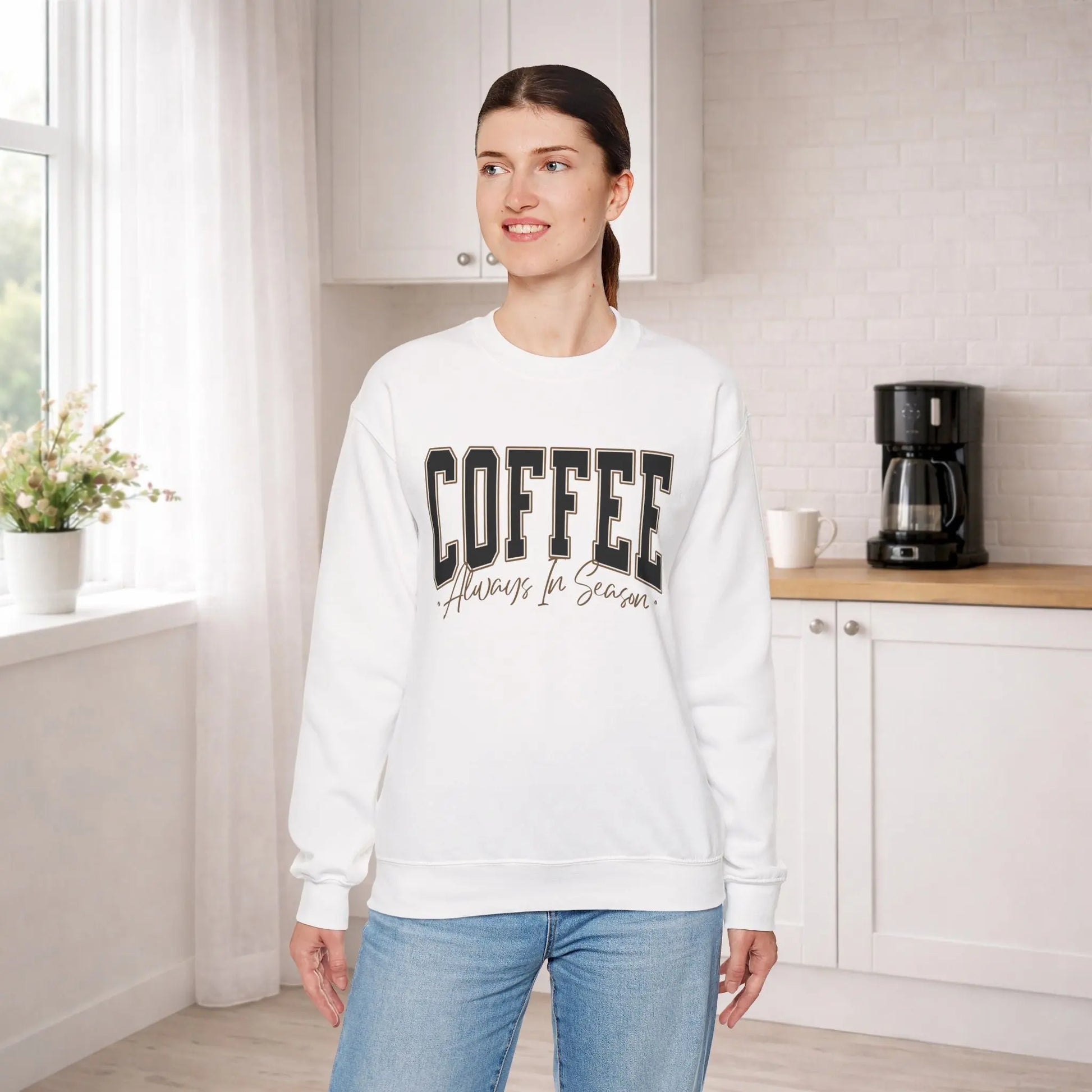 Coffee Always in Season Sweatshirt Printify
