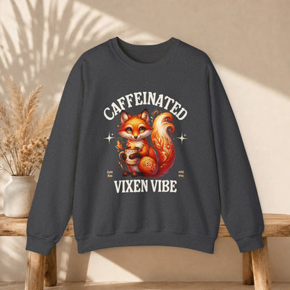 Caffeinated Vixen Vibe Sweatshirt Printify