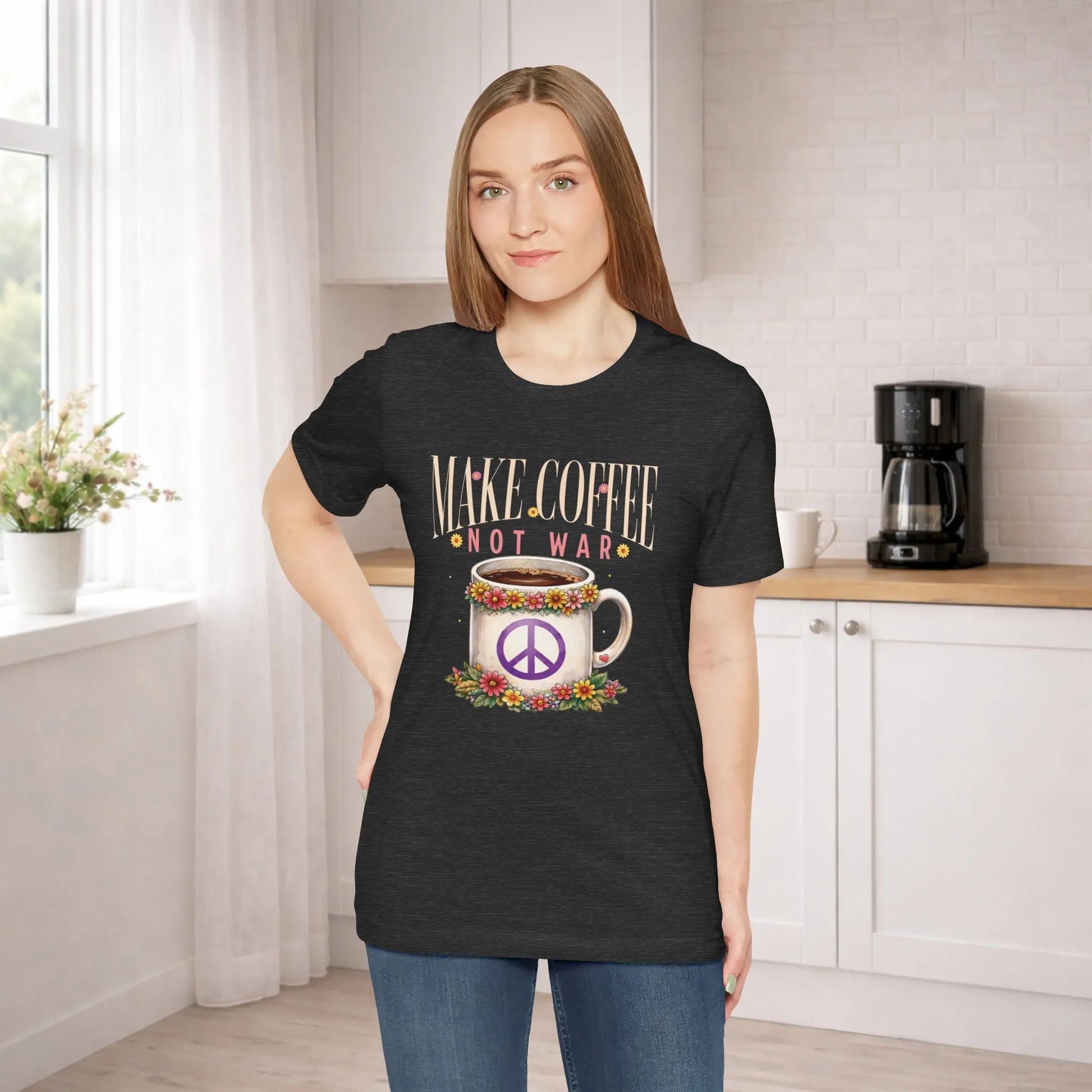 Make Coffee Not War T‑Shirt - Boldly Bitter Company