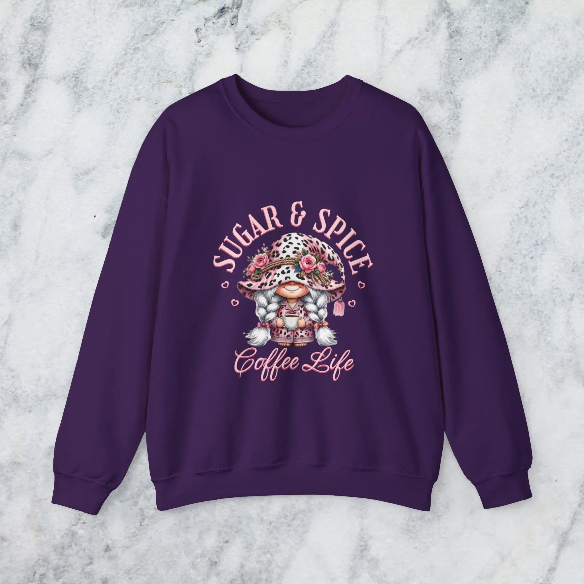Sugar & Spice Sweatshirt | Cozy and Comfy Gift for Coffee Lovers Printify