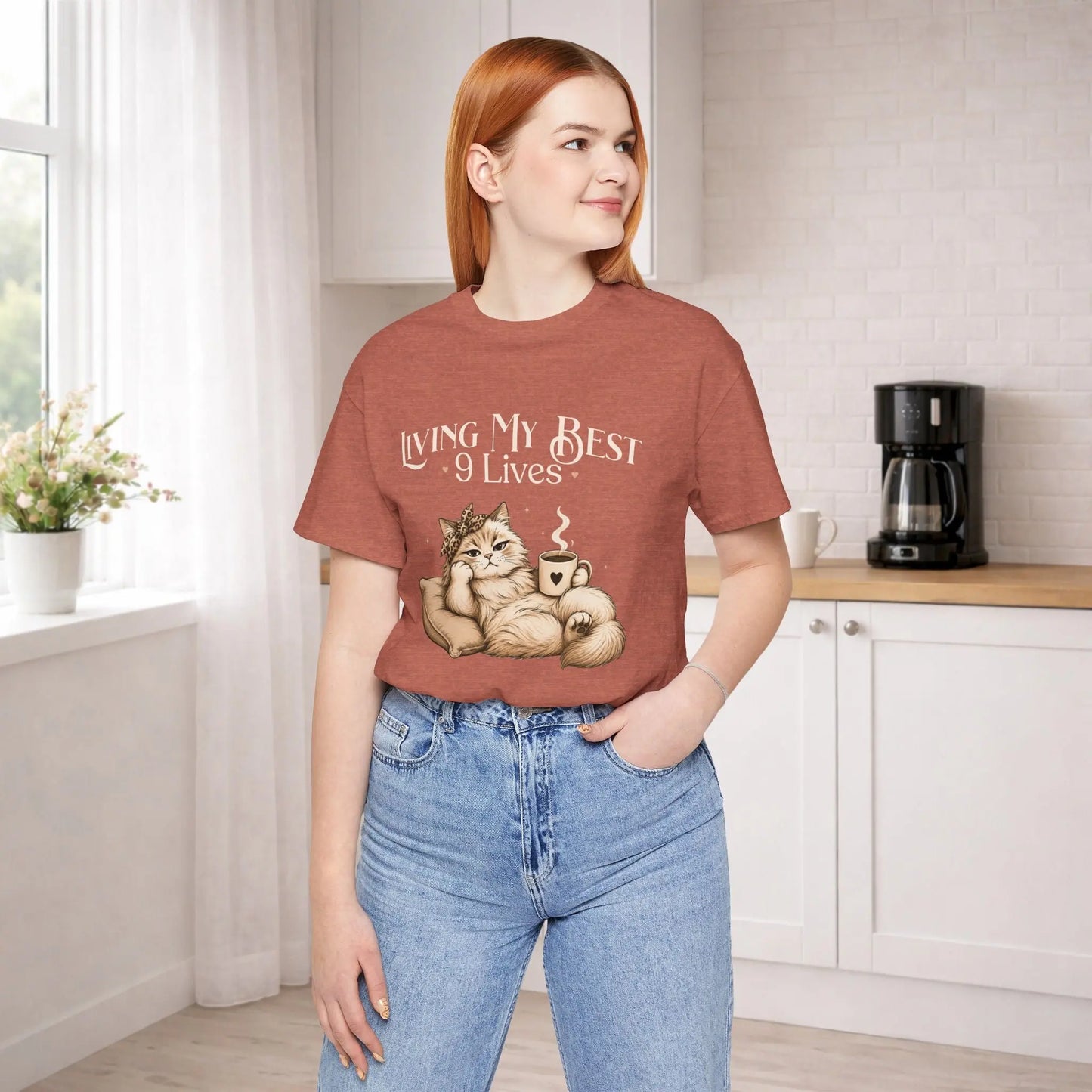 Living My Best 9 Lives Tee Printify