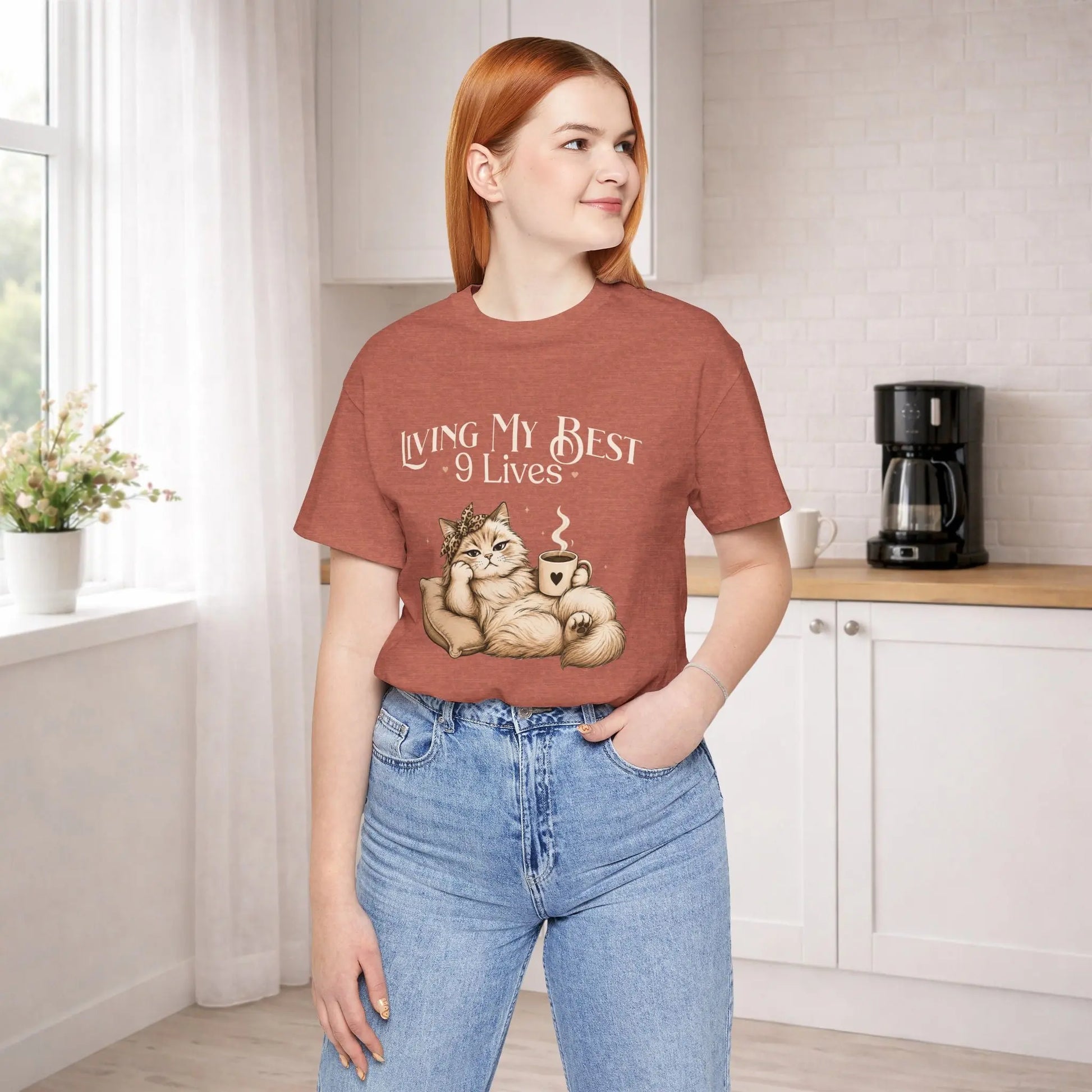 Living My Best 9 Lives Tee Printify