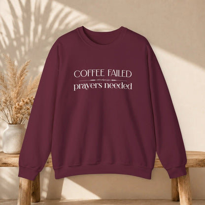 Coffee Failed Sweatshirt Printify