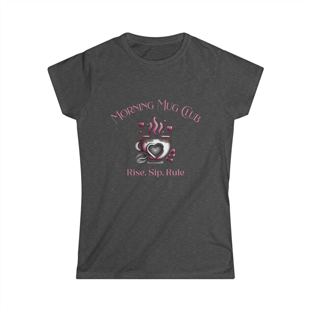 Rise Sip Rule Tshirt- Monrning Mug Club Collection - Boho Morning Mug Club T-Shirt Printify