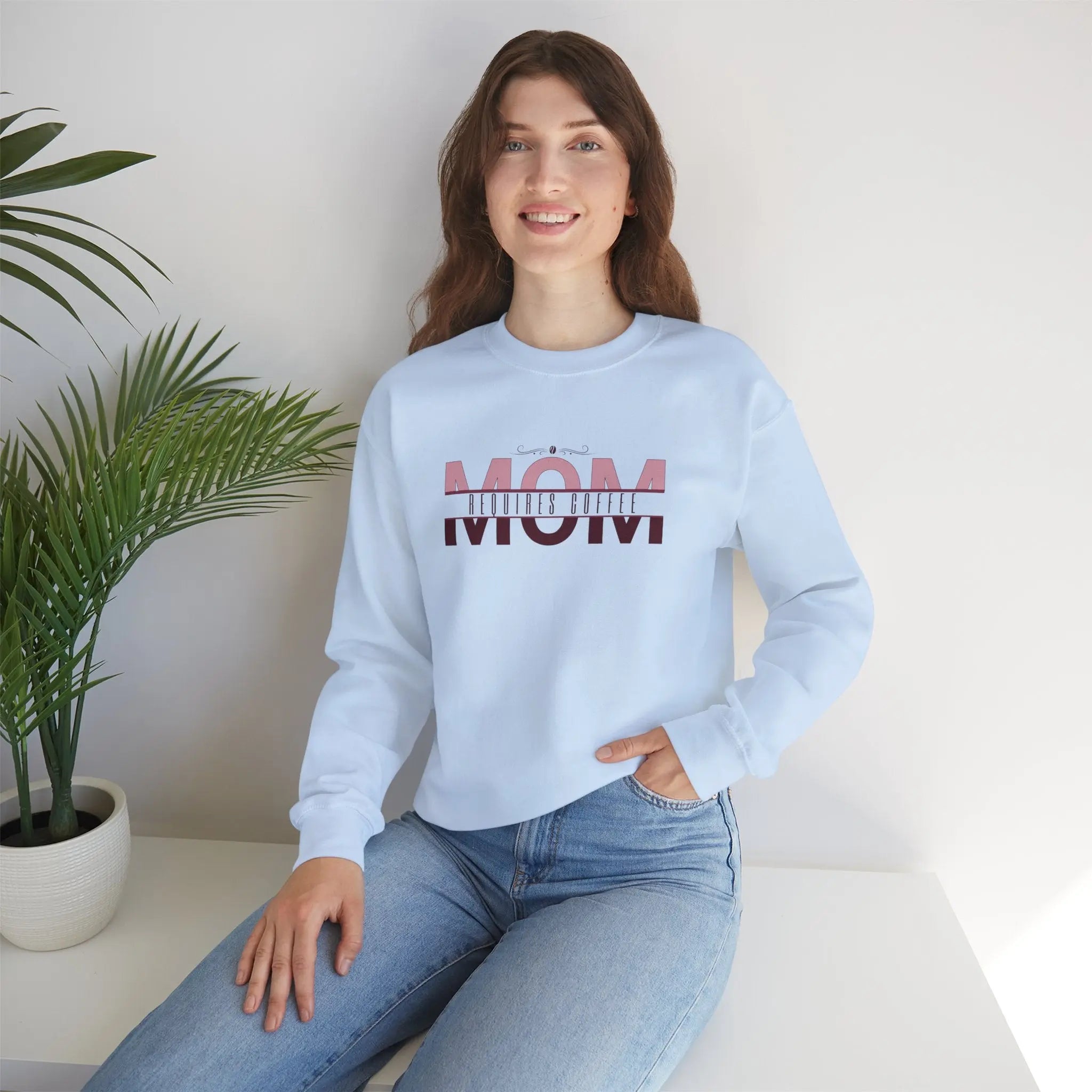 Mom Requires Coffee Sweatshirt Printify