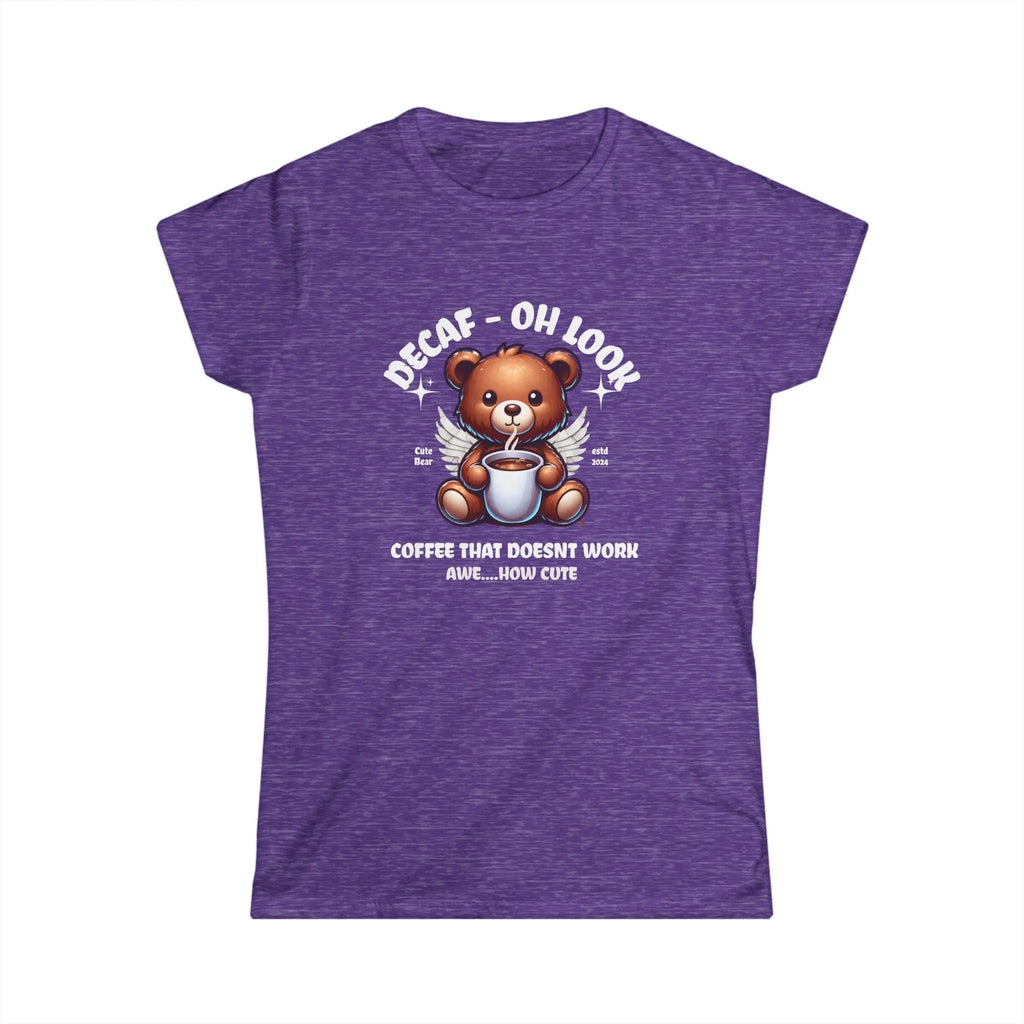 Decaf Bear Tshirt - Coffee that doesn't work - Cute Teddy Bear Tee Printify