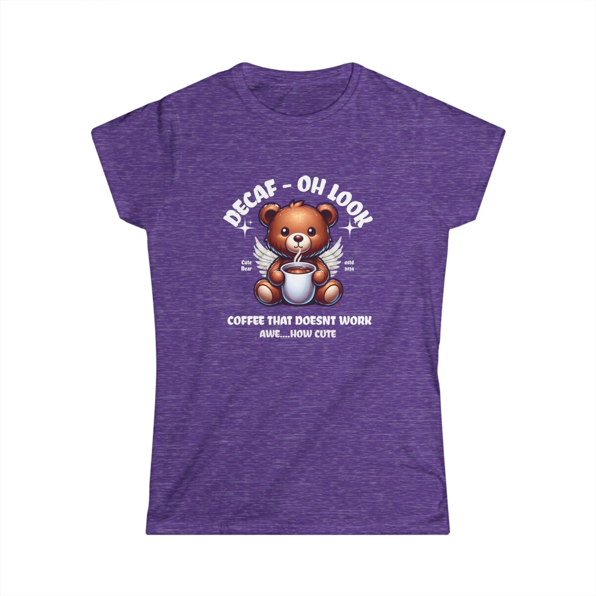 Decaf Bear Tshirt - Coffee that doesn't work - Cute Teddy Bear Tee Printify