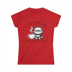Cattitude Tshirt - Brewed Fresh Dailiy Printify